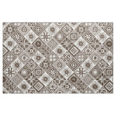 Tissu chocolat azulejos (Fat Quarter)