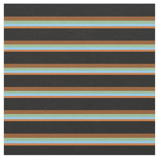 Tissu Chocolat, Ciel clair, Vert mer, Brown, Noir (Fermer)