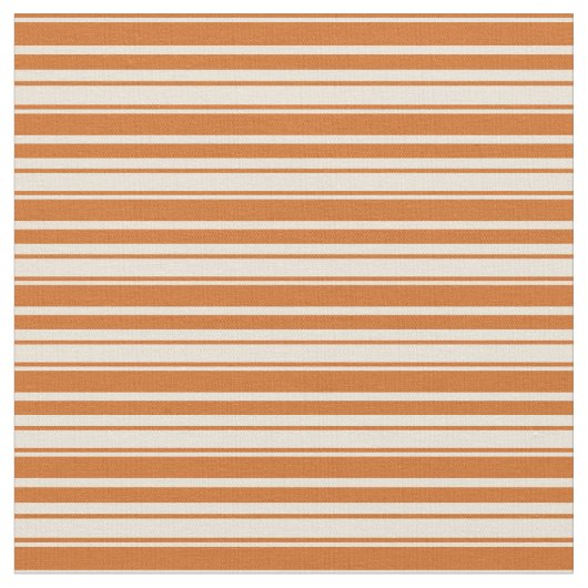 Tissu Chocolat et Motif bisque rayé (Fermer)