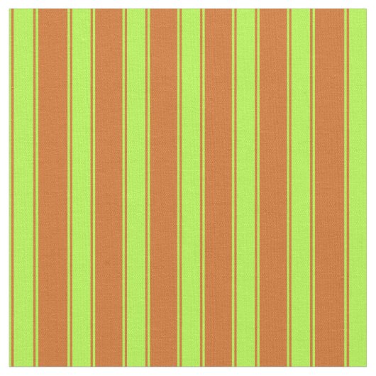 Tissu Chocolat et vert clair Motif des rayures (Fermer)