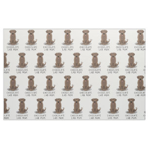 Tissu Chocolat Lab Maman Labrador Retriever Maman Maman