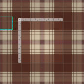 Tissu chocolat marbré (Carreau)