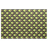 Tissu Chocolat Poisson Lime (Yard)