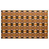 Tissu chocolat riche vintage (Yard)