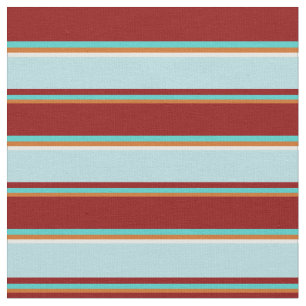 Tissu Chocolat, Turquoise, Rouge foncé, Bleu Poudre, Bl