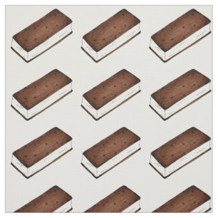 Tissu Chocolat Vanille Crème de glace Sandwich Junk Food