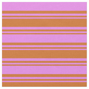 Tissu Chocolat & Violet coloré Motif à linge