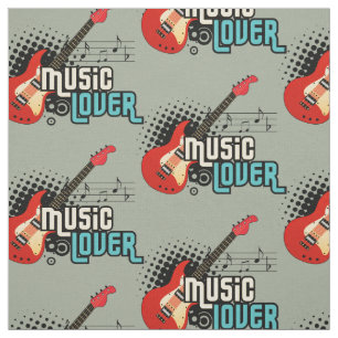 Tissu Choisissez votre amant de musique couleur arrière