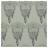 Tissu chouette avec attrapeur de rêve (Échantillon)