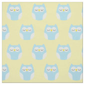 Tissu Chouettes Bébé Sleepy Joli Décor Nourriture (Échantillon)