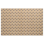 Tissu Chouettes d'automne sur coton blanc (Yard)