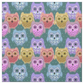 Tissu Chouettes de rapaces (Échantillon)