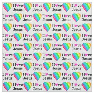 TISSU CHRÉTIEN ET RELIGIEUX J'AIME LE JÉSUS