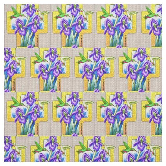 Tissu chrétien Iris Cross (Échantillon)
