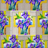 Tissu chrétien Iris Cross (Carreau)
