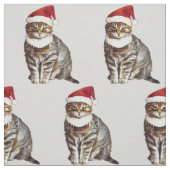 Tissu Christmas Cat (Échantillon)