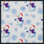 Tissu Christmas Snowman<br><div class="desc">Noël Snowman Tissus Thématiques de Noël.</div>