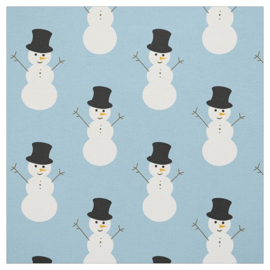 Tissu Christmas Snowman (Échantillon)
