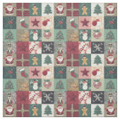 Tissu Christmas (Xmas) patchwork (Échantillon)