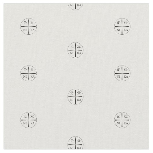 Tissu Christogram ICXC NIKA (Fermer)