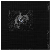 Tissu Chrome Capricorn Symbole Zodiaque sur Hevelius (Fermer)