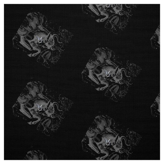 Tissu Chrome Style Taurus Zodiac Connexion Hevelius Blac (Échantillon)