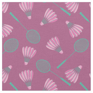 Tissu Chuttlecocs avec raquettes de badminton