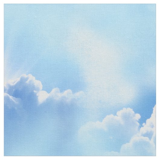 Tissu Ciel bleu avec nuages fluides Répéter (Fermer)