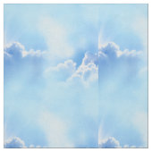 Tissu Ciel bleu avec nuages fluides Répéter (Échantillon)