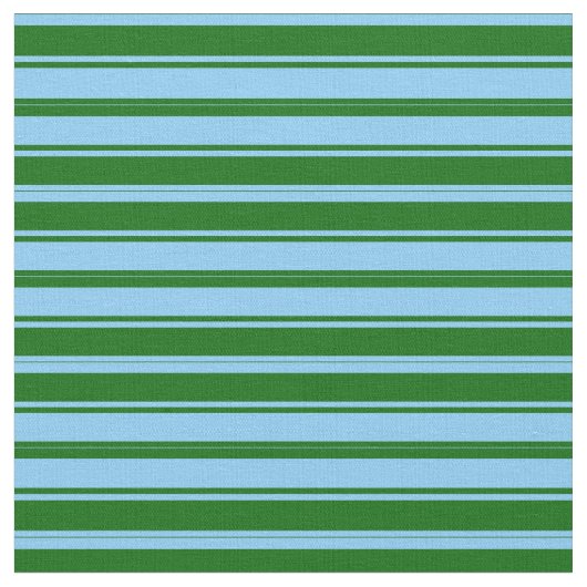 Tissu Ciel bleu clair et Motif vert foncé (Fermer)