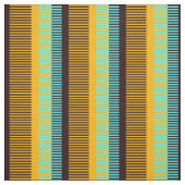 Tissu Ciel bleu jaune Brown rayures (Échantillon)