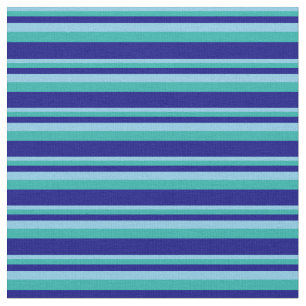 Tissu Ciel bleu, mer claire vert et bleu Motif de couleu