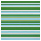 Tissu Ciel bleu, vert foncé, vert et blanc (Échantillon)