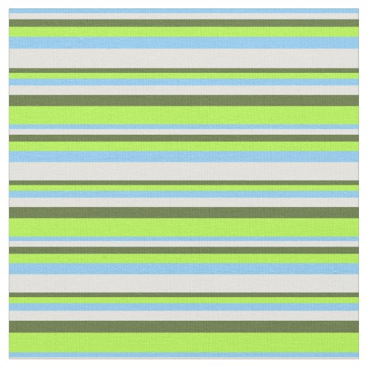 Tissu Ciel clair bleu, cyan, vert olive et vert clair (Fermer)