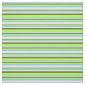 Tissu Ciel clair bleu, cyan, vert olive et vert clair (Échantillon)