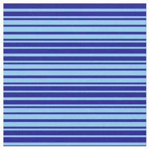 Tissu Ciel clair bleu et bleu foncé Motif des rayures