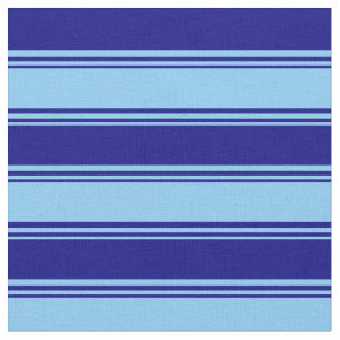 Tissu Ciel clair bleu et bleu Motif à lisses/rayures