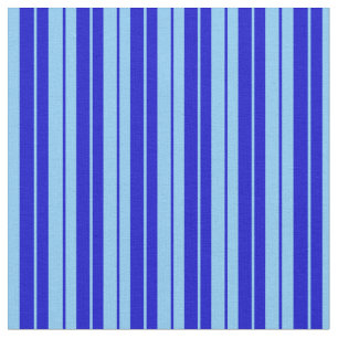 Tissu Ciel clair bleu et bleu Motif des rayures