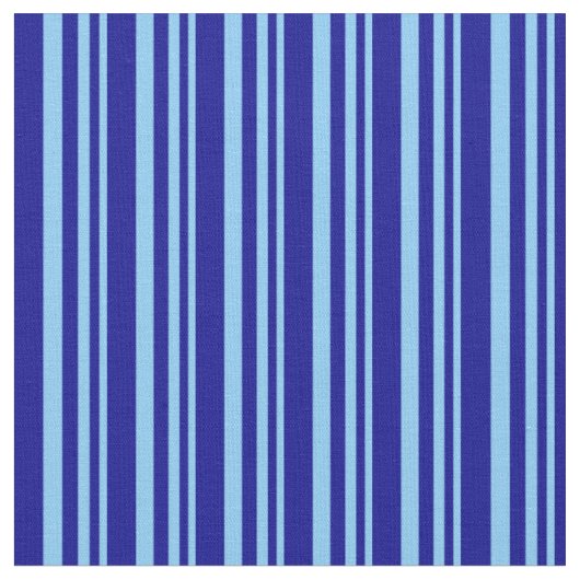Tissu Ciel clair bleu et lignes bleu foncé (Fermer)