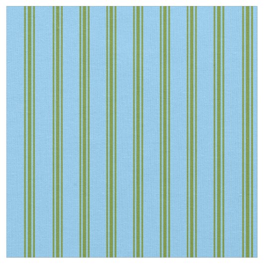 Tissu Ciel clair bleu et Motif vert (Fermer)