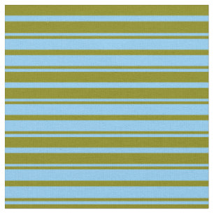 Tissu Ciel clair bleu et vert à lisses/Motif rayé