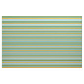 Tissu Ciel clair bleu, orange, vert foncé, Turquoise & b (Yard)