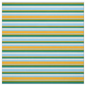 Tissu Ciel clair bleu, orange, vert foncé, Turquoise & b (Échantillon)