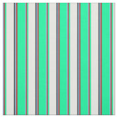 Tissu Ciel clair bleu, rouge, vert, blanc et noir (Échantillon)