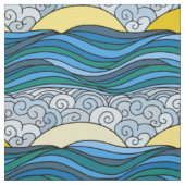 Tissu Ciel de Sun et la mer (Échantillon)