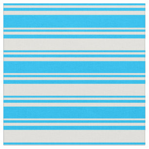 Tissu Ciel profond bleu et jaune clair Motif des rayures