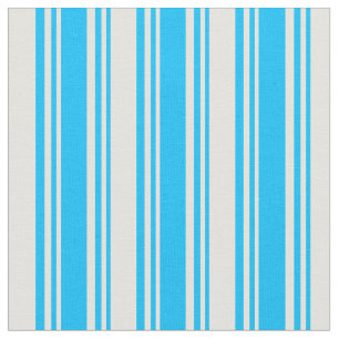 Tissu Ciel profond bleu et Motif jaune clair