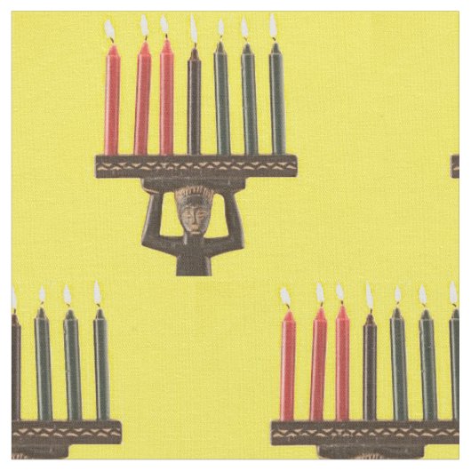 Tissu Cierge de Kwanzaa (Fermer)