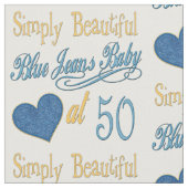 Tissu Cinquantième anniversaire simplement bel (Fermer)