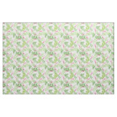 Tissu Ciseaux roses chauds Franges de palmiers verts (Fat Quarter)